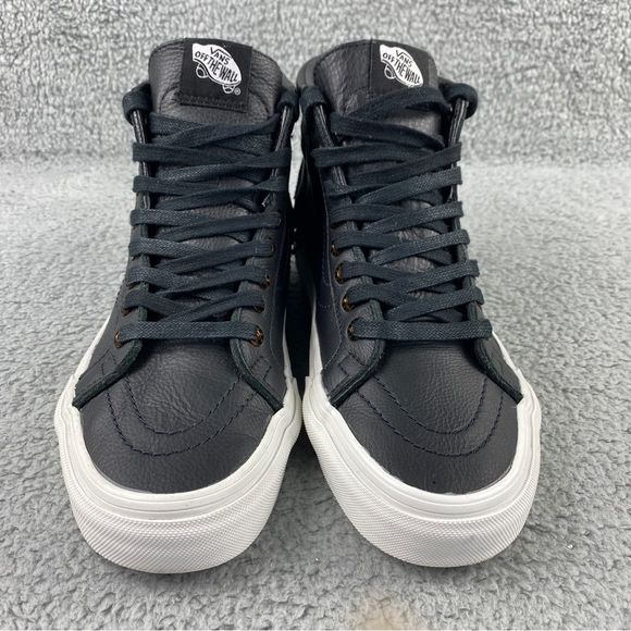 Vans Sk8-Hi Moc Tortoise Black Shoes Hi Top Skate Leather Sneakers Womens 8.5 - Picture 3 of 16